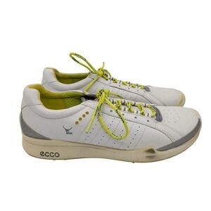 ECCO Biom Natural Motion White Yak Leather Spikeless Golf Shoes Womens 39 8-8.5